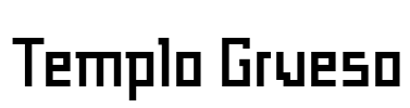 Templo Grueso Font Image