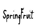 SpringFruit Font Image