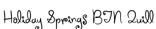 Holiday Springs BTN Quill
