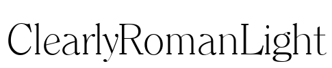 ClearlyRomanLight