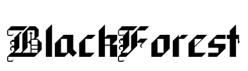 BlackForest Font Image