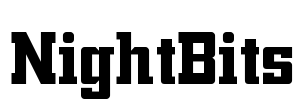 NightBits Font Image