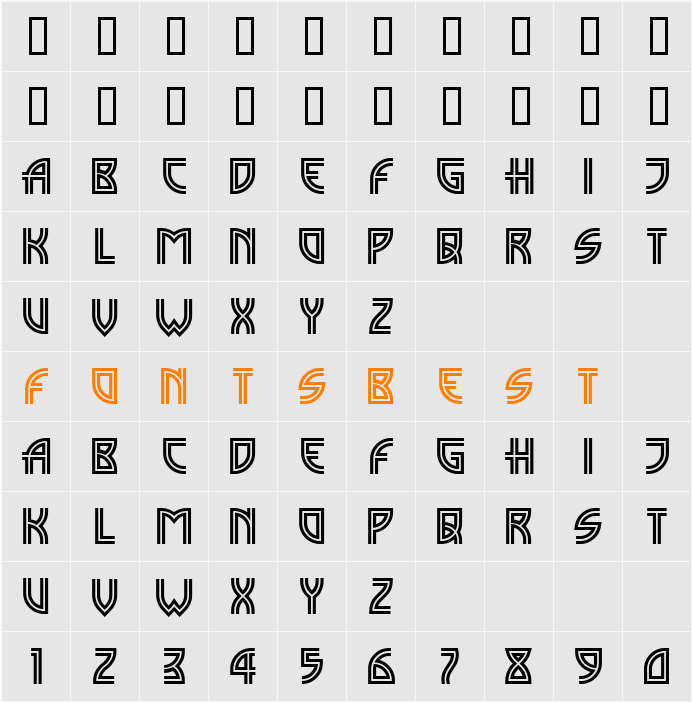 MadisonSquare Character Map