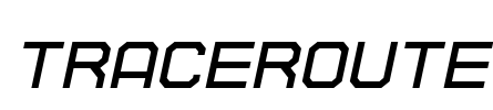 TRACEROUTE Font Image