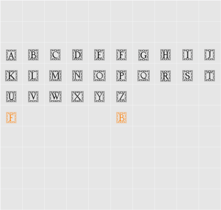 Drop CapsInline Character Map