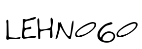 LEHN060 Font Image
