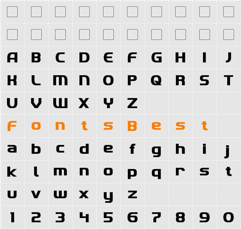 Imaki Character Map