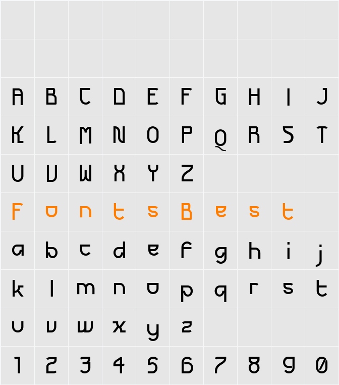 Futurex Character Map