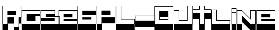 RaseGPL-Outline Font Image