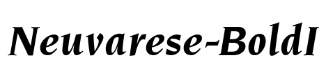 Neuvarese-BoldI Font Image