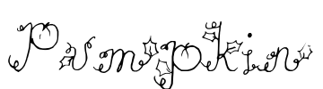 Pumpkin Font Image