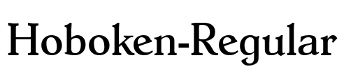 Hoboken-Regular Font Image