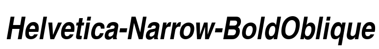 Helvetica-Narrow-BoldOblique