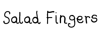 Salad Fingers Font Image