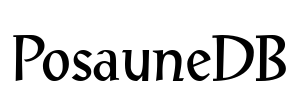 PosauneDB Font Image