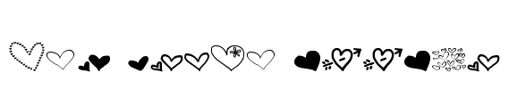 MTF Heart Doodle Font Image