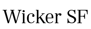 Wicker SF Font Image