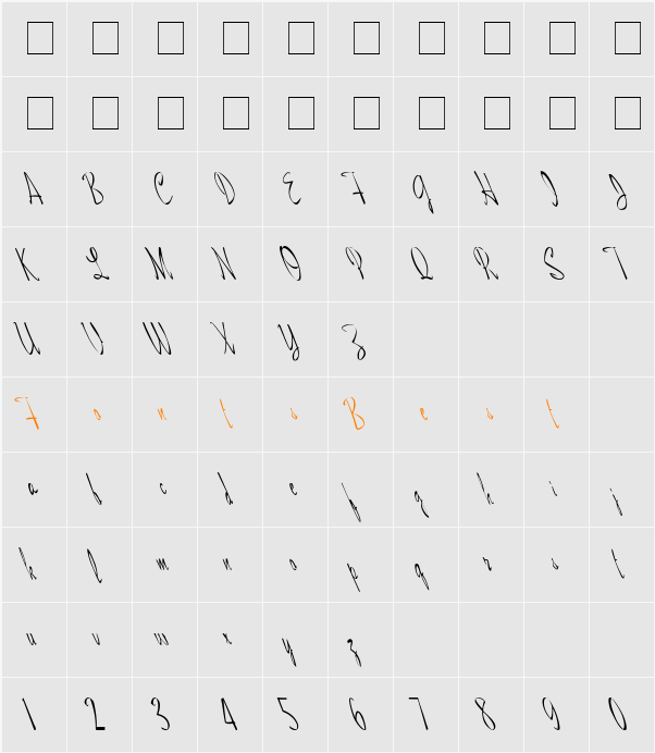 Maidstone Leftie Character Map