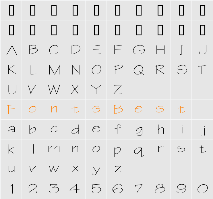 WriteExtended Character Map