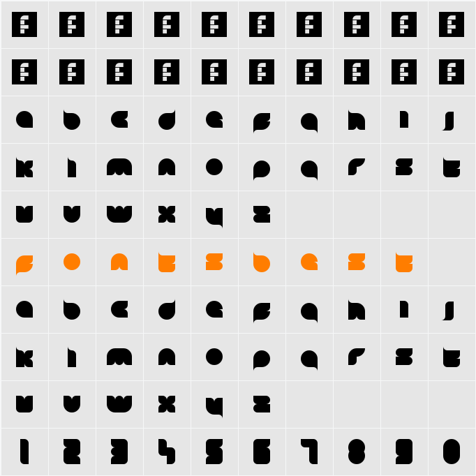 blob Character Map