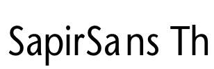 SapirSans Th Font Image