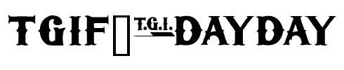 TGIFriday Font Image