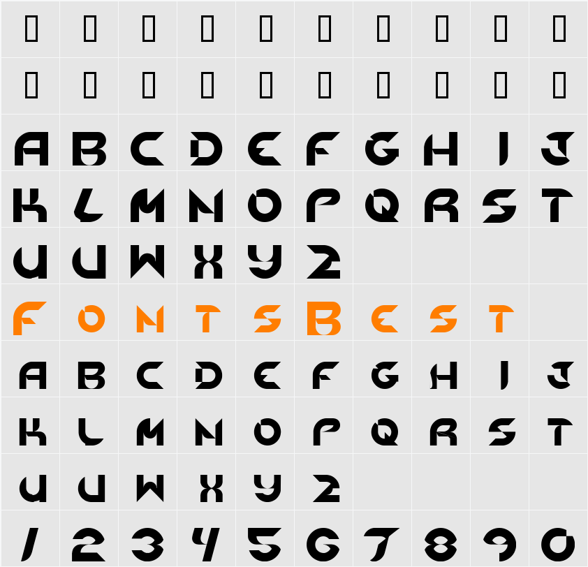NewDigital Original Character Map