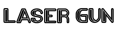 LASER GUN Font Image