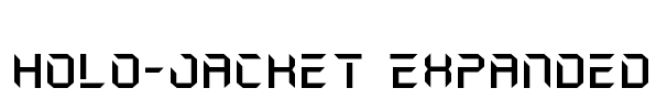 Holo-Jacket Expanded Font Image