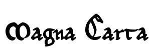 Magna Carta Font Image