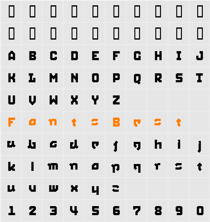 Squid Character Map