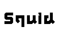Squid Font Image