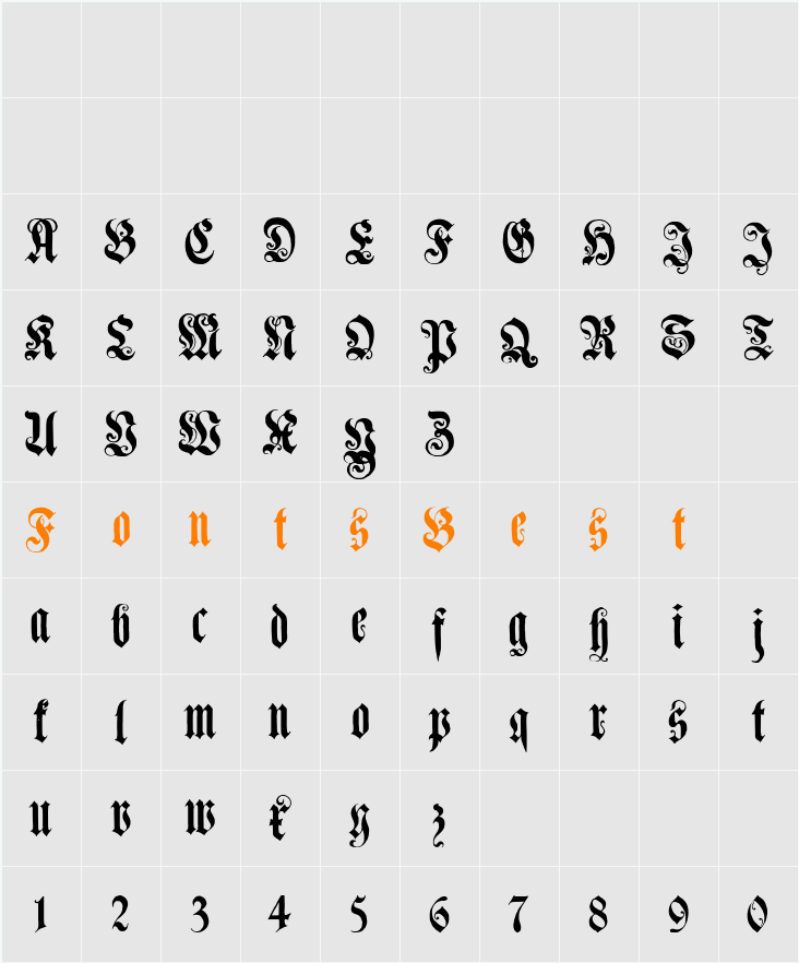 Genzsch Et Heyse Character Map