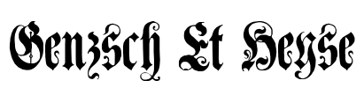 Genzsch Et Heyse