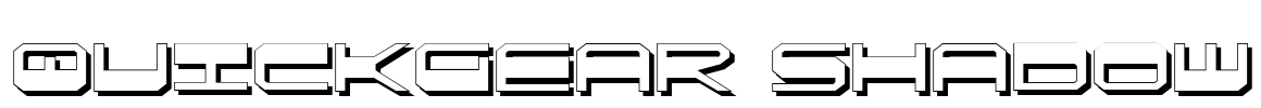 QuickGear Shadow Font Image