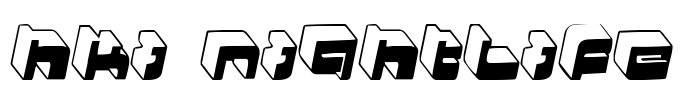HKI Nightlife Font Image