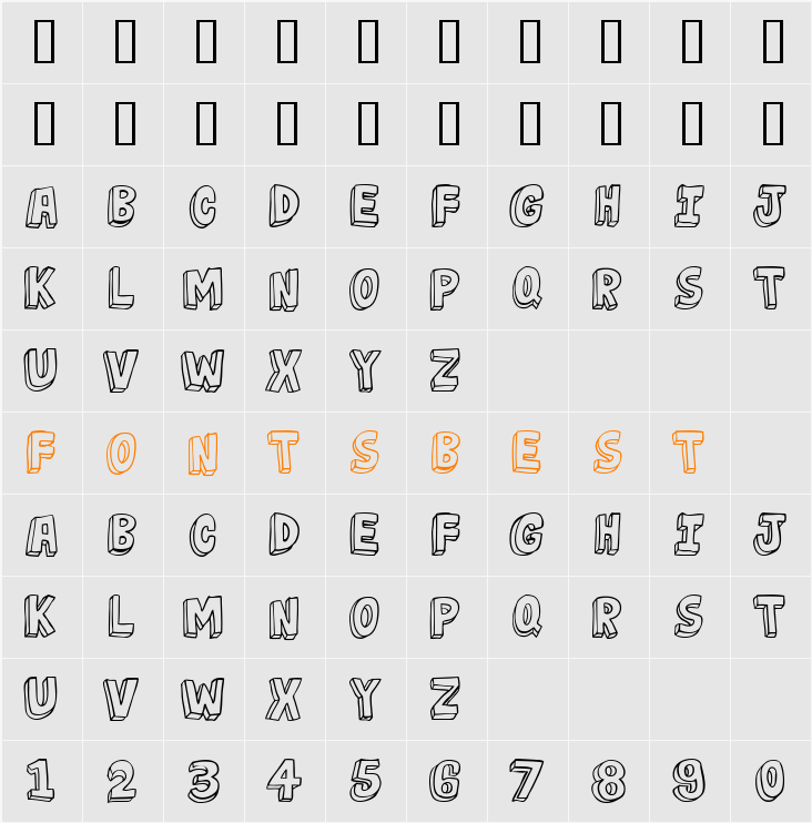 jabjai Character Map
