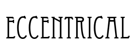 Eccentrical Font Image