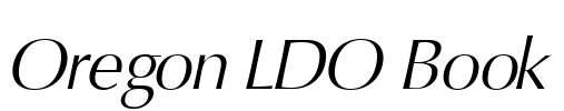 Oregon LDO Book Font Image