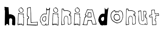 HildiniaDonut Font Image