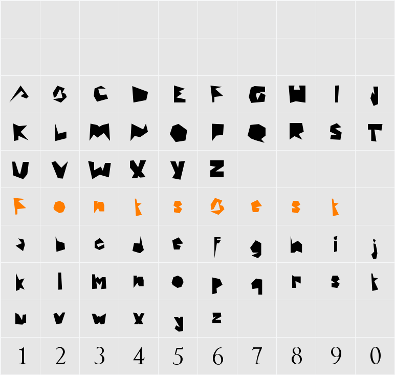 MAZAGUS Character Map