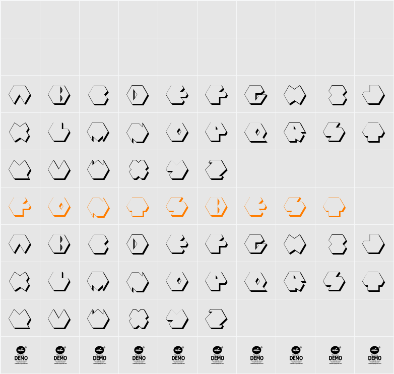 PolyFont Character Map