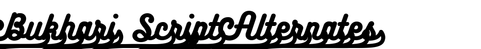 Bukhari Script Alternates