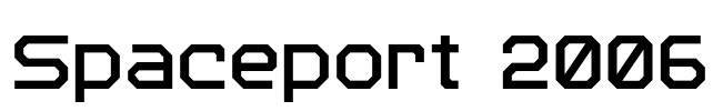 Spaceport 2006 Font Image