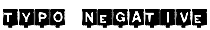 Typo Negative Font Image