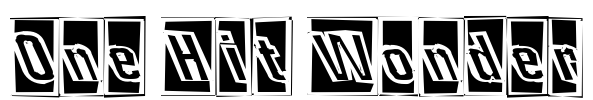 One Hit Wonder Font Image