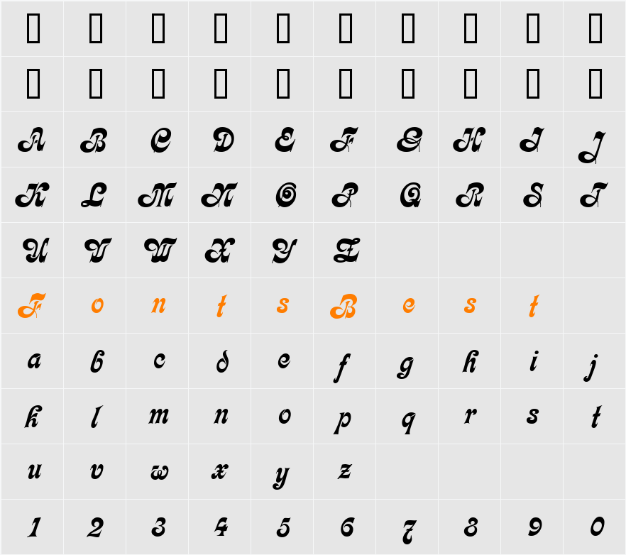 GE Fleet Character Map