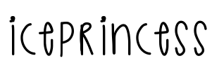 IcePrincess Font Image