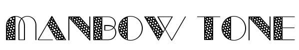 Manbow Tone Font Image