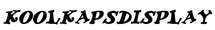 KoolKapsDisplay Font Image